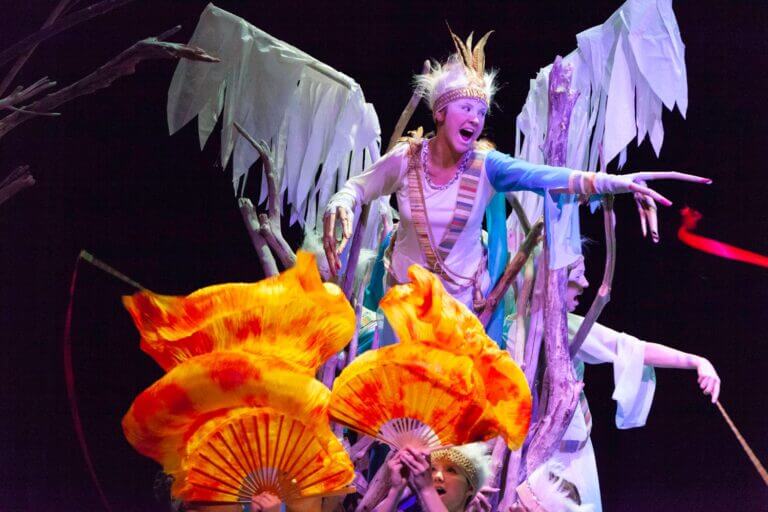 Ariel the Fiery Harpy from Take Note Troupe's The Tempest