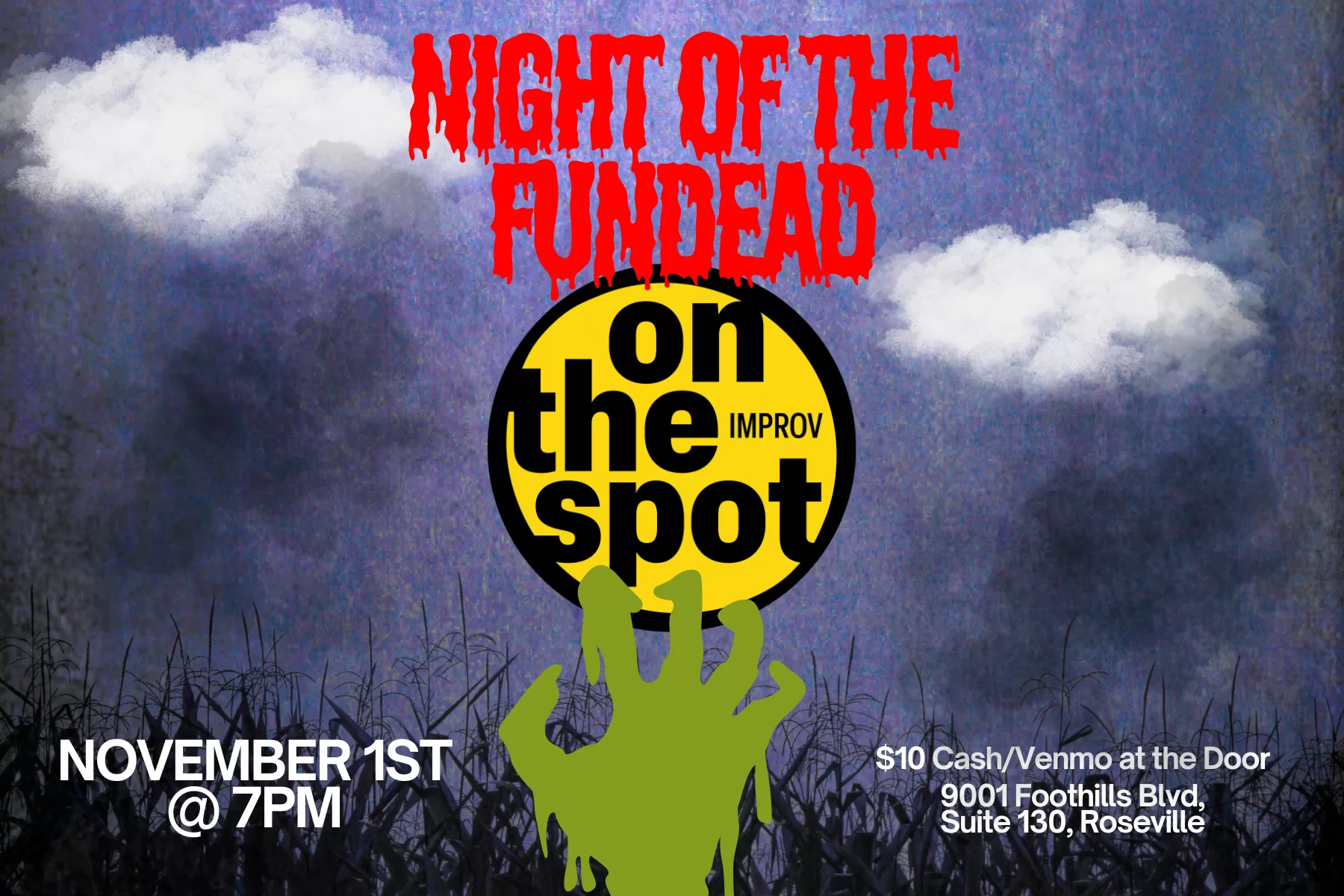 Halloween, teen activity, comedy, improv, improvisation, placer county, roseville, rocklin