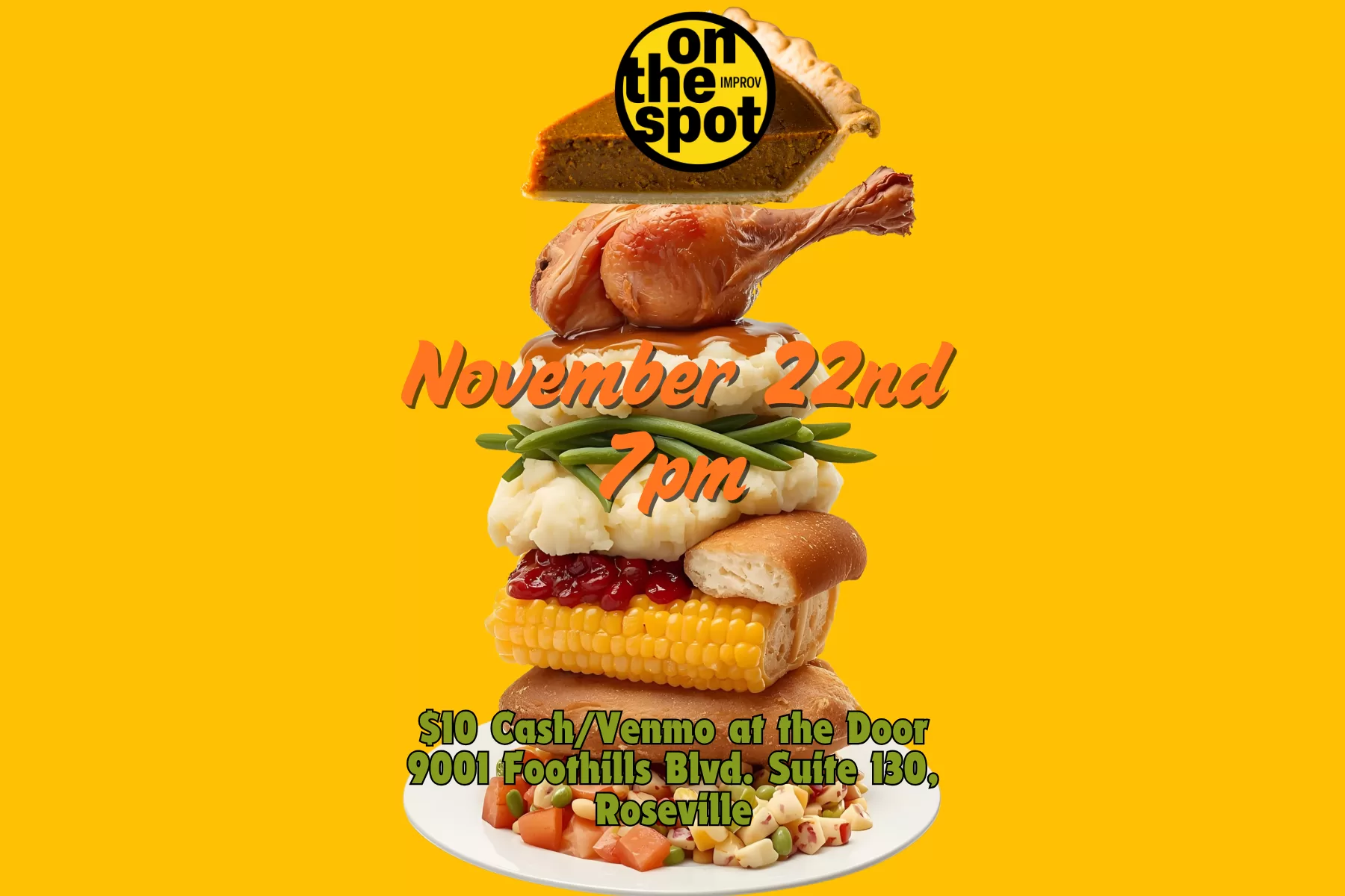 November, Thanksgiving, teen activity, comedy, improv, improvisation, placer county, roseville, rocklin